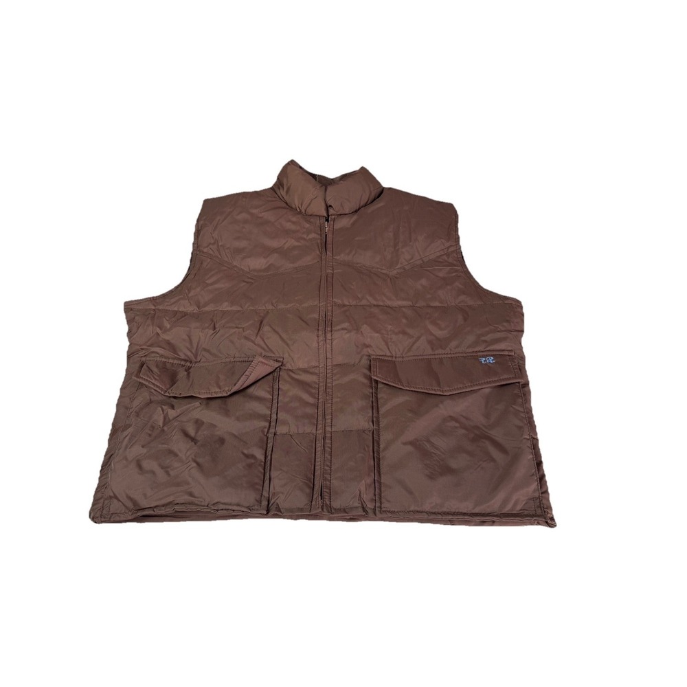 Vtg Ski Daddle Styled By Joie Of North Hollywood Down Puffer Vest Cowboy XL‎ 3h